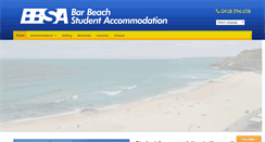 Desktop Screenshot of barbeachstudentaccommodation.com.au